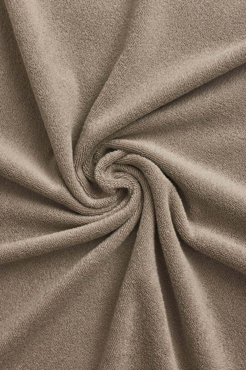 Close-up van de taupe badstoflus