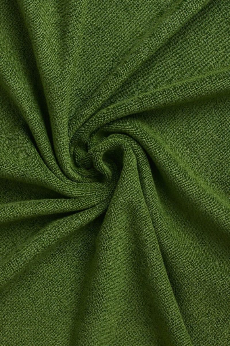 Close-up van de diepgroene badstoflus
