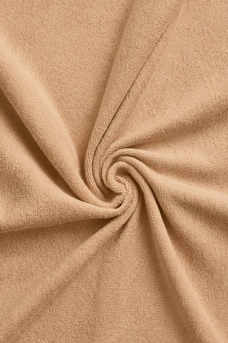 Close-up van de beige badstoflus