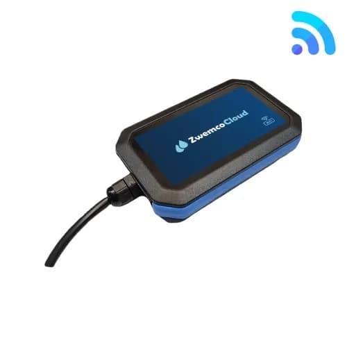 De wifi-module met aansluitkabel, het onderdeel dat in de warmtepomp wordt ingebouwd